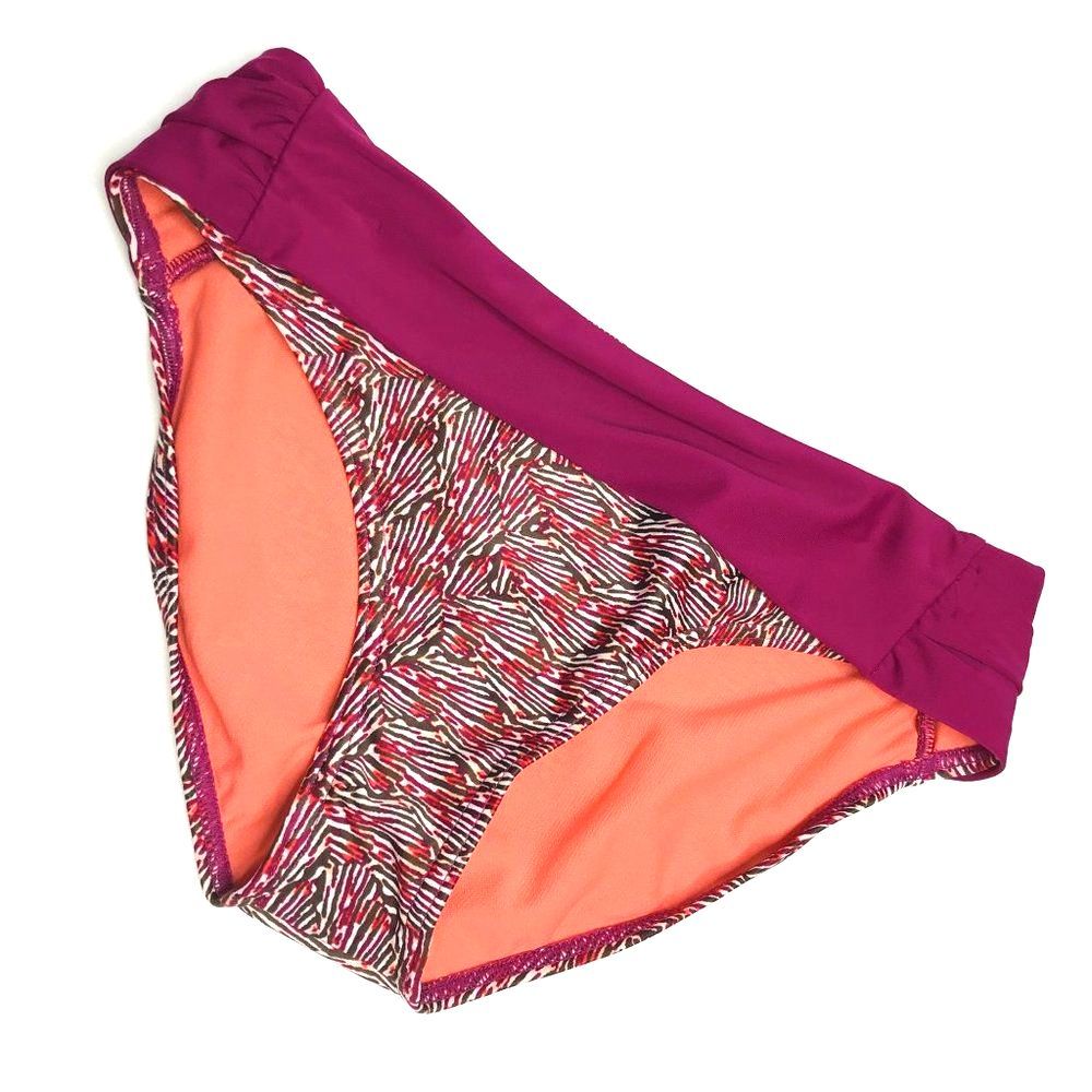 NWT Prana Printed Wide Band Bikini Swim Bottoms S